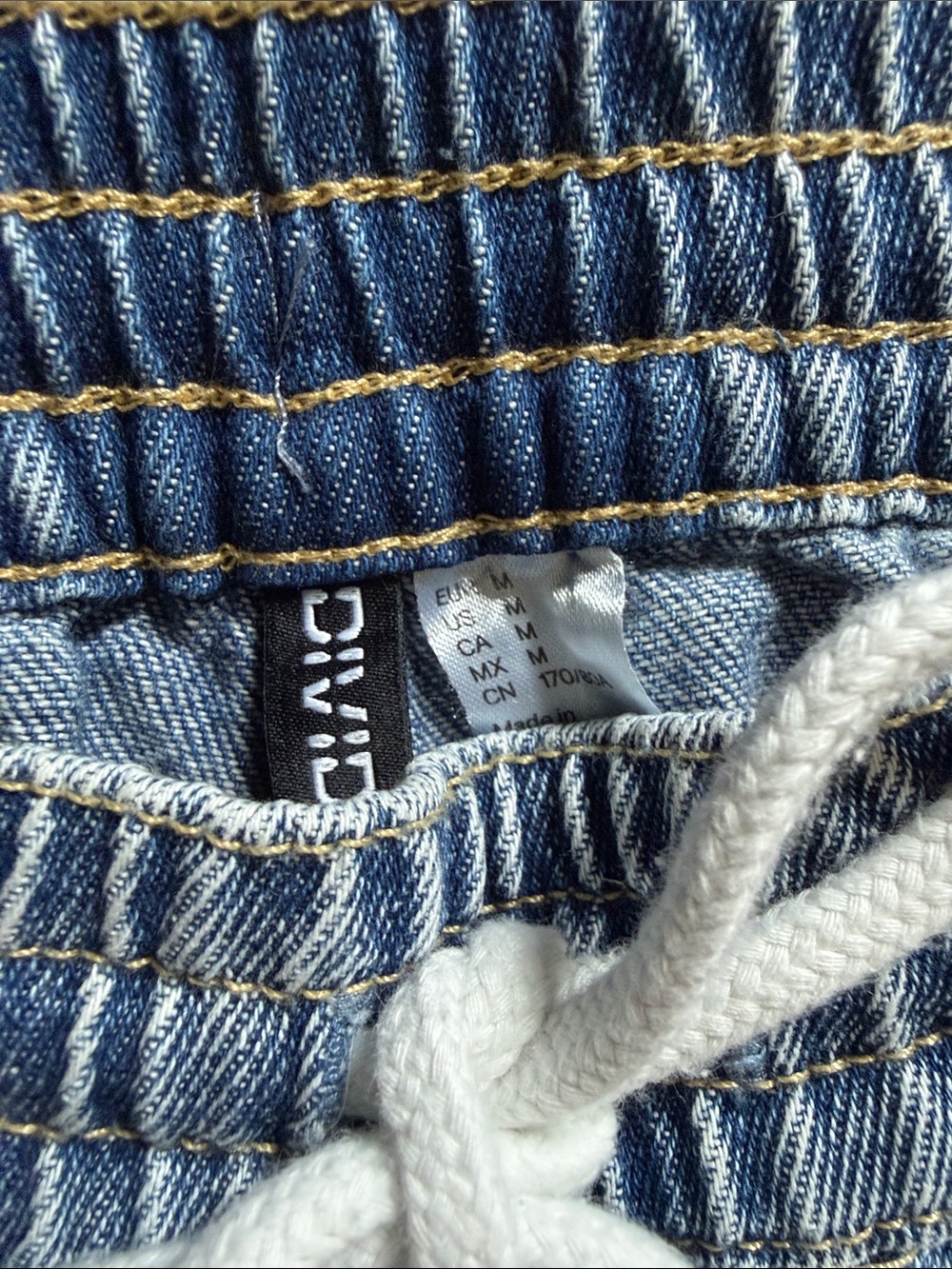 H&M Drawstring Jeans - Blue - Picture 3 of 4